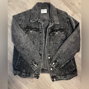 Old Navy Black-washed boyfriend denim jacket